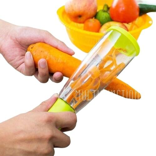 Kitchen Accessories Portable Storage Peeler with Trash Can Fruit and Vegetable Peeler Kitchen Stainless Steel Sharp Fruit Tools