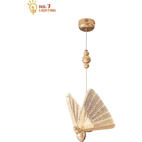Romantic Atmosphere Luxury Butterfly Hanging Lamp Minimalist Modern Light Fixtures Living/Dining Hall Staircase Bedroom Bedside