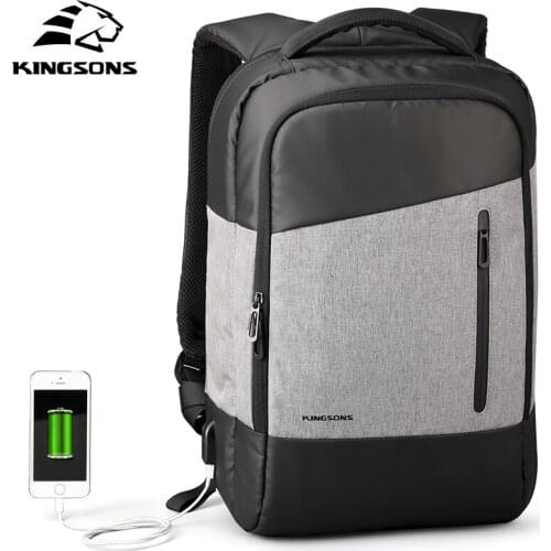 Kingsons Anti Thief Travel Backpack Men Multifunction USB Charge Backpack For School 15inch Laptop Backpacks Male Mochila Hombre