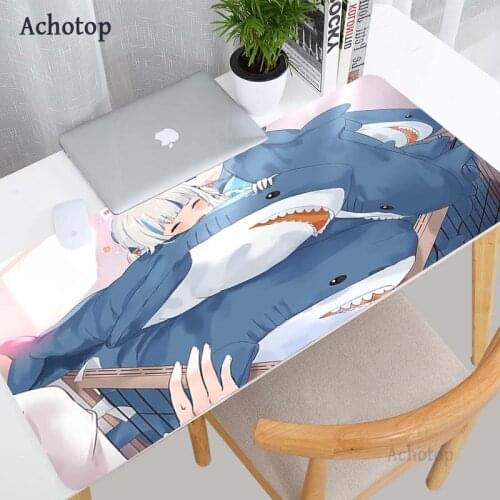 Cute Hololive Mouse Pad Gamer Comtuper Mousepads Kawaii Gaming Accessoroes Laptop Keyboards Maus Mat Large XXL Rubber Desk Mat