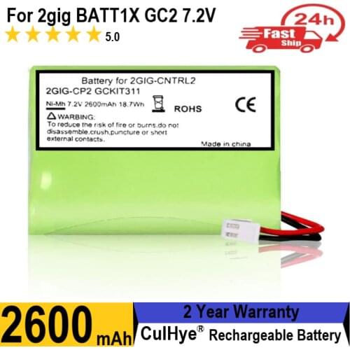 Culhye Replacement Battery for 2gig BATT1X GC2 2GIG-CNTRL2 2GIG-CP2 GCKIT311 Go Control Panel Security System Alarm