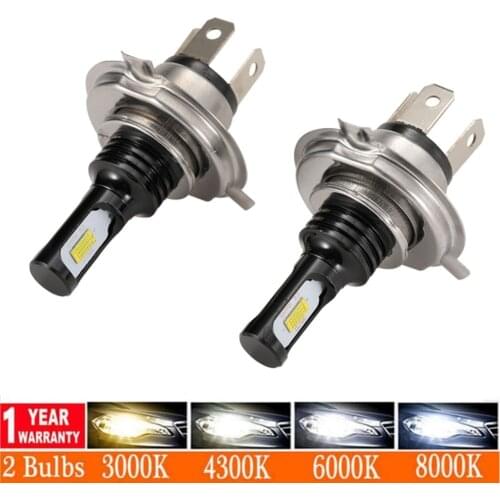 Super Mini Size H4 9005 HB3 9006 HB4 H7 H11 H1 Auto Lamp Car Headlight Bulb LED Lamps for Car 80W 12000LM 6000K 12V Fog Light