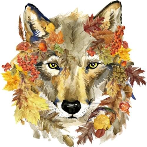 Wolf Thermal Transfer Clothes Heat Transfer Ironing Stickers DIY Environmental Friendly