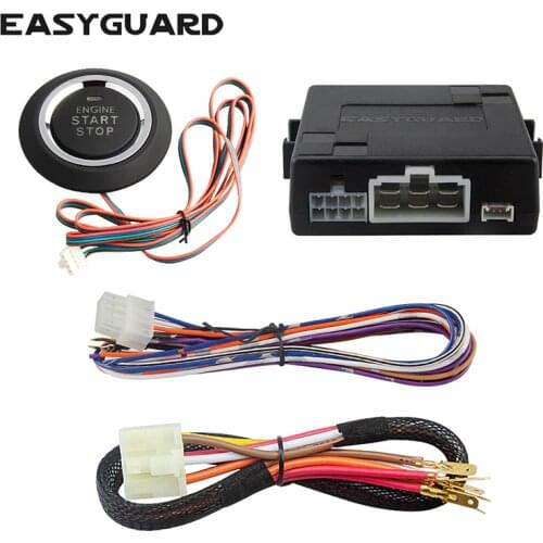 EASYGUARD Universal push button start system with auto starter for automatic shift car, can work with keyless entry systemDC12V