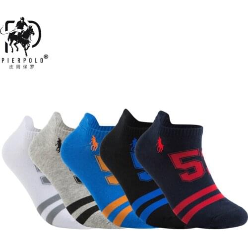 High Quality Breathable Funny Brand Polo Men Socks Cotton Sports Socks Man Business Sock Size 40-44 Mix Color