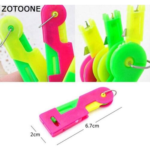 ZOTOONE 1pcs Best Convenient Elderly Use Automatic Easy Fine Sewing Machine Needle Devices Threader Thread Hand Sewing Tool E