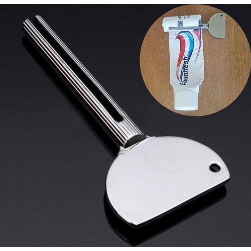 1pc Aluminum alloy Toothpaste Squeeze Aluminum alloy Toothpaste Squeezer Silver Salons Dye Paint Squeezer Bathroom Tool Hot sale