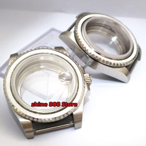 40mm case sapphire glass transparent glass back fit ETA2836 NH35 NH36 Mingzhu DG2813 3804 Miyota8205 8215 821A movement