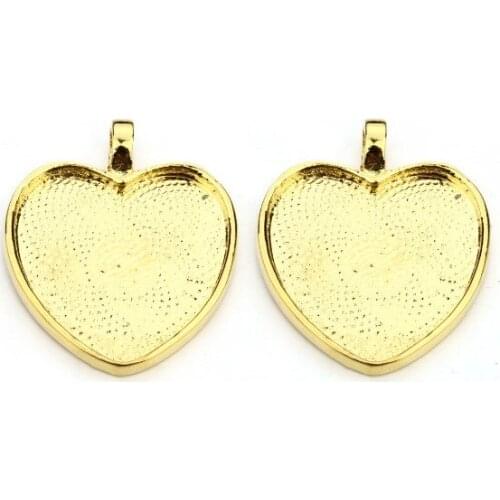 5pcs/lot heart Connector Metal Alloy Pendant For DIY bracelet necklace Jewelry Making fg4s