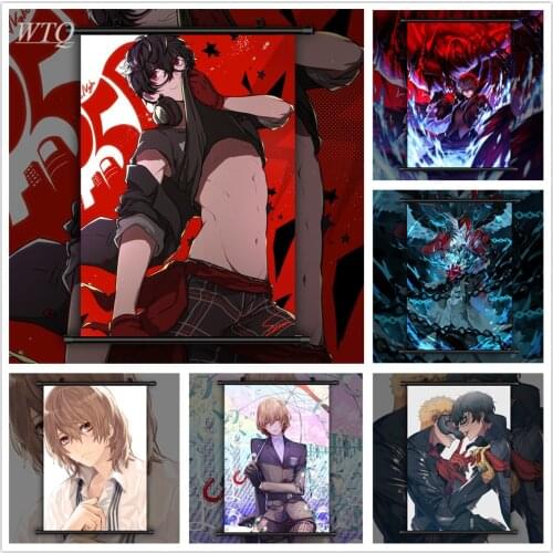 Persona 5 Joker Akira Kurusu Akechi Anime Manga Anime Posters Canvas Painting Wall Decor Wall Art Picture Room Decor Home Decor