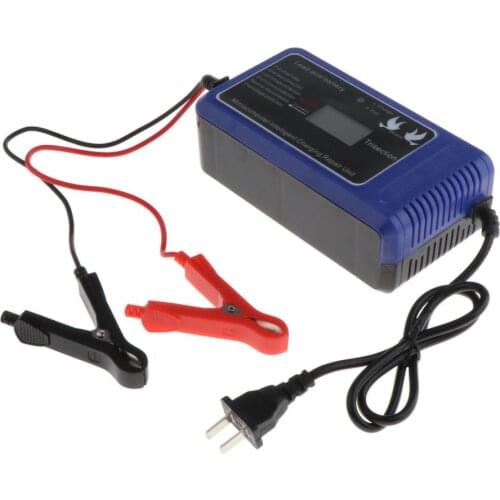 Automatic Battery Charger10A for Motorcycle ATV Boat Car LCD Display