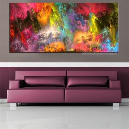 Large Diy Diamond Painting abstract colorful art 5d Full square Round Drill Diamond Embroidery mosaic Picture Rhinestone N836