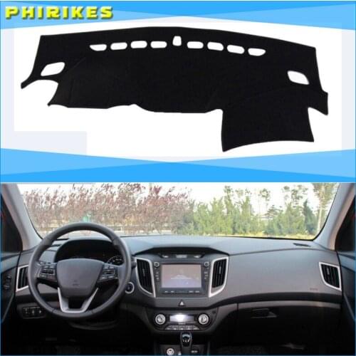 For Hyundai IX25 Creta 2014-2018 Right and Left Hand Drive Car Dashboard Covers Mat Shade Cushion Pad Carpets Accessories