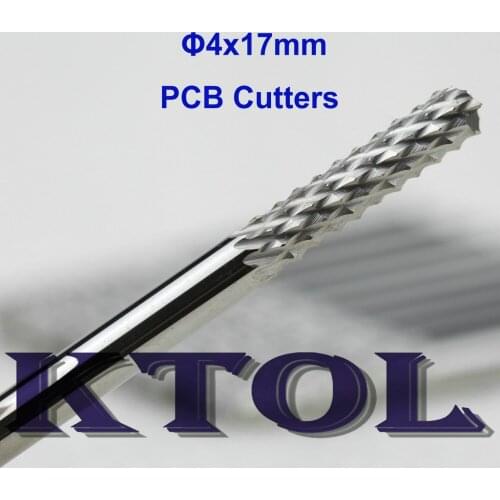 4x17mm Corn Milling Cutter PCB Router Bit Woodworking Tool, CNC PCB Milling Bits on Super Hardwood,HDF,Glass,Print Circuit Board