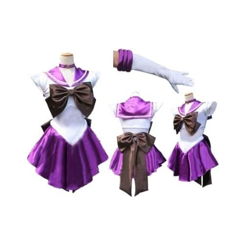 Sailor Moon Saturn Costume Cosplay Uniform Sailormoon Fancy Dress & Gloves Halloween Cosplay Costumes For Women