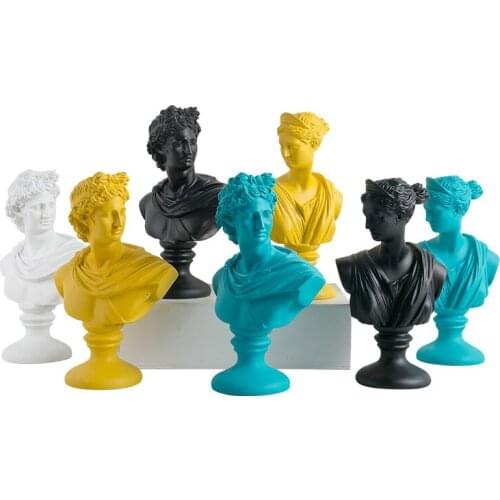 CREATIVE NORDIC RESIN HANDICRAFT VENUS HEAD STATUE FURNISHING ORNAMENTS ARTWORK EUROPEAN DECORATION FIGURES SCULPTURE GIFT CRAFT