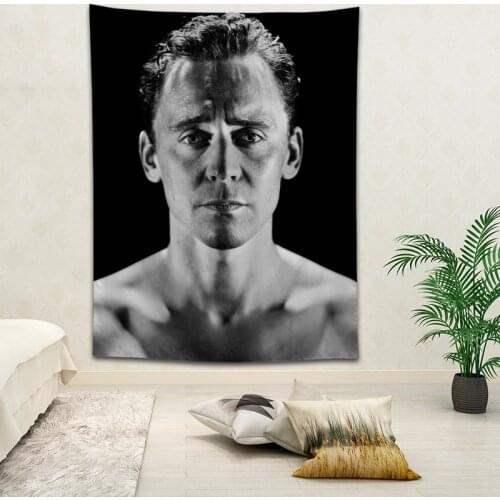 Hot Sale Custom High Quality Tom Hiddleston Wall Hanging HD Landscape 3D Printing Digital Printing Home Decoration Tapestry