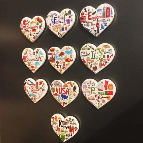Europe and America Flavor Refrigerator Magnets Fridge Magnetic Tourist Souvenir Decoration Articles Handicraft Gifts