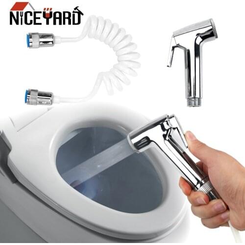 NICEYARD Shower Head Nozzle Bathroom Cleaning Tools with Telephone Shower Hose Portable Handheld Bidet Toilet Sprayer Spray Gun