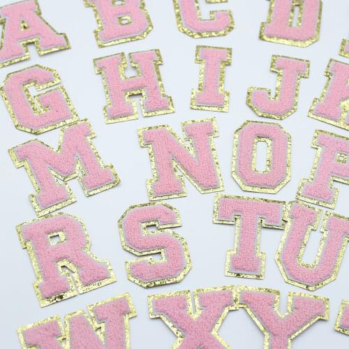 English Letter Patches for Clothes Set Thermal Sticker Thermo-stickers on Patch Needlework Applique Childrens Self-adhesive Big