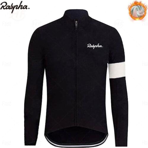NEW 2021 black Pro Team Winter Thermal Fleece Cycling Long Jerseys Mens Warm Jacket MTB Cycling Clothing Ropa Ciclismo Hombre