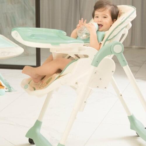 Upgrade With Wheels Newborn Baby Chair Portable Infant Seat Adjustable Folding Baby Dining Chair High Chair Baby Feeding Chairs