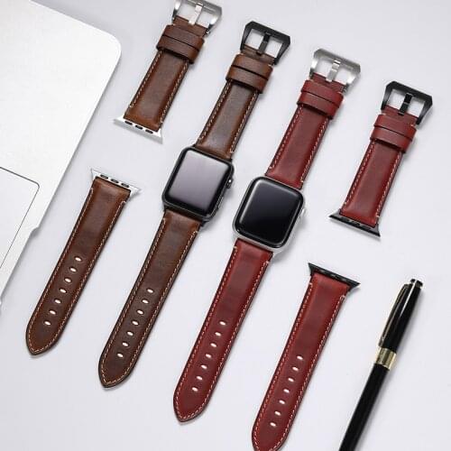CHIMAERA Apple Watch Bands Leather Strap for iWatch for Series 1/2/3/4 Watch Band Strap 38mm 40mm 42mm 44mm Apple Watch Band