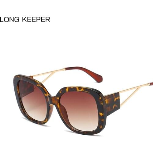 2020 New Oversized Sunglasses Women Men Retro Big Frame Sunglass Luxury Brand Gradient Eye Glasses UV400 Ladies Eyewear Oculos