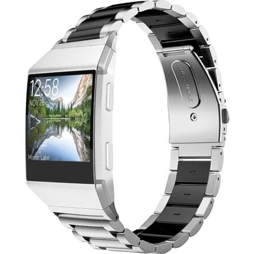 Compatible for Fitbit Ionic Straps, Stainless Steel Metal Bands Bracelet Wristband for Fitbit Ionic Watch