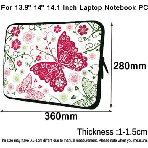 14 Inch Laptop Bag Women Prints Briefcase Notebook Case 14.1" 13.9 Inch Funda Portatil Computer Pouch Pouch Bolsas Capa 2020 New