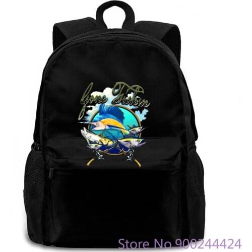 Gone Fishin Sailfish Best s for women men backpack laptop travel school adult student