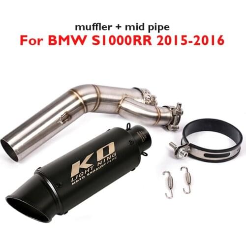 S1000RR Motorcycle Exhaust Pipe Muffler Escape Silencer Connect Pipe Middle Mid Link Tube for BMW S1000RR 2015 2016