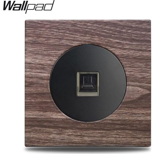 Wallpad L6 Wood Panel Computer PC Data Internet Jack RJ45 Port Socket Wall Wiring Outlet