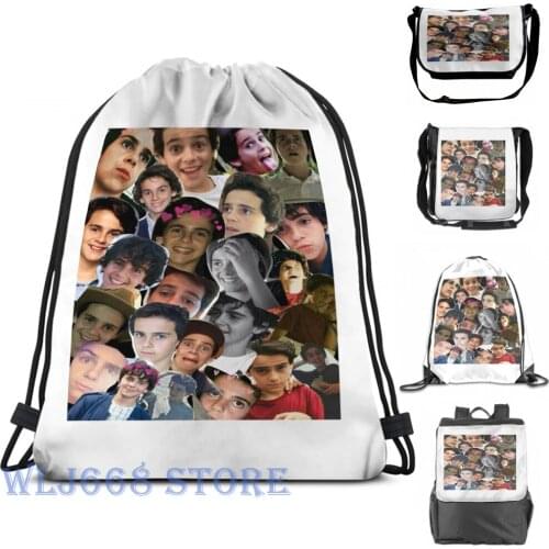 Funny graphic print shoulder Bags women Jack Dylan Grazer Collage Single shoulder backpack travel for men Gym Bag