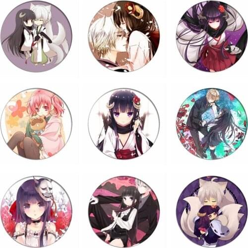 1pcs Inu x Boku SS Cosplay Badge Shirakiin Ririch Brooch Pins Collection bags Roromiya Karuta Badges for Backpacks Clothes