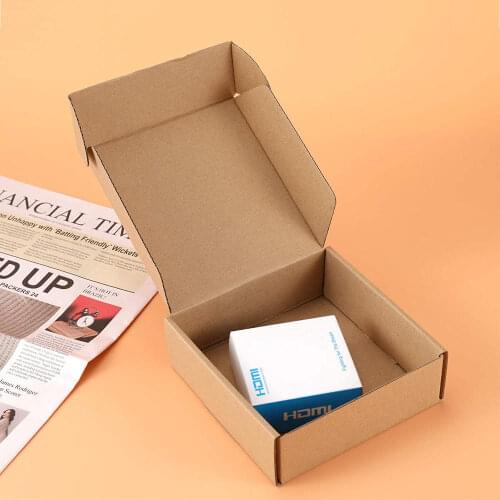 10 Pcs Corrugated Paper Boxes Wedding Party Gift E-Commerce Express Mailing Delivery Package Carton Supplies Wholesale