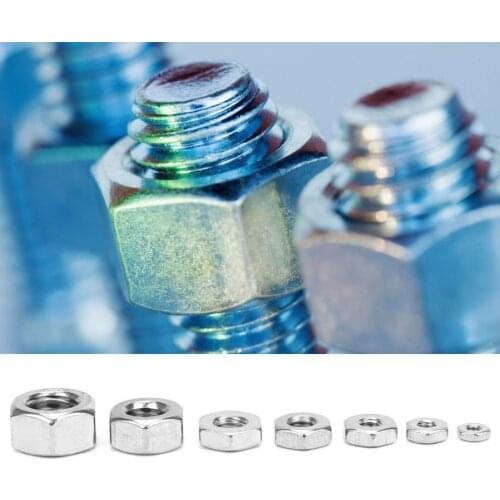 360pcs Stainless Steel Hex Nuts Coarse Thread American System UNC Nuts Fasteners Hex Nuts