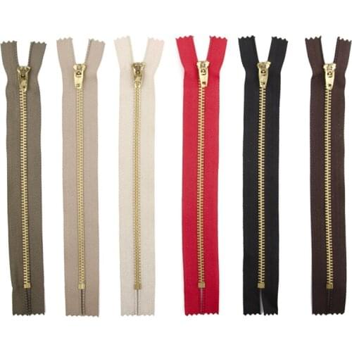4# Copper teeth zipper Close-end Jeans Zippers for Jacket Trousers Pants Garments Tailor Sewing 7cm - 22cm Length 5pcs/lot
