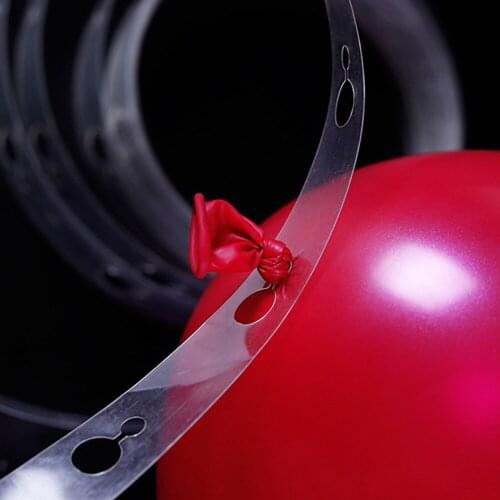 1pc Single Hole Double Hole 5m Balloon Chain Plastic Clear Balloon Glue Chain Birthday Party Decoration Wedding Room Decoration
