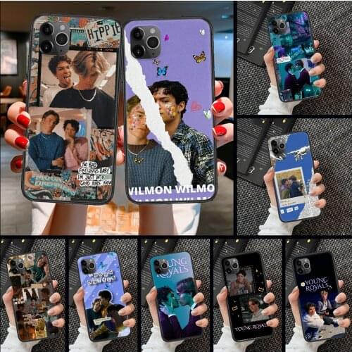 Young Royals Simon and Wilhelm Phone Case Cover Hull For iphone 5 5s se 2 6 6s 7 8 12 mini plus X XS XR 11 PRO MAX black tpu