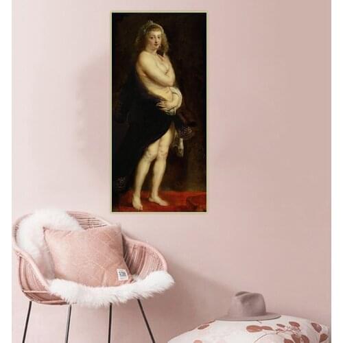 Citon Peter Paul Rubens《Het Pelsken》Canvas Art Oil Painting Artwork Poster Picture Wall Decor Home Interior Decoration