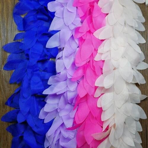 DIY Handmade Chiffon Leaves Lace Leaves Decorative Accessories Three-dimensional Lace