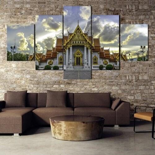 European Architectural Houses Living Room Bedroom Decorative Painting American Country Impression Landscape Frameless Pain