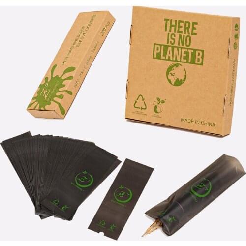 EZ ECO-Friendly Compostable Materials Tattoo Machine Grip Sleeve Covers for Pen Type Machine Coil or Rotary Machines