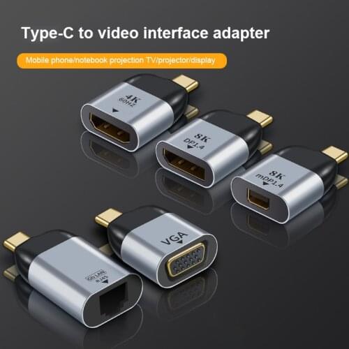 Type-C To HDMI-compatible 4K Video Adapter For Smartphone/tablet For Samsung/iPad/Xiaomi Type-C To DP Adapter Audio Converter