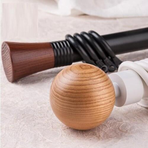 Simple aluminum alloy perforated curtain rod Roman rod bracket Nordic curtain track accessories single pole double rod