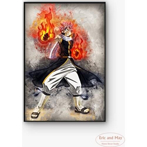 Fairy Tail Canvas Painting Posters And Prints Pictures On The Wall Vintage Poster Decorative Home Decor Tableau