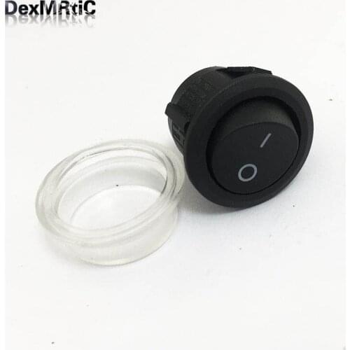 10pcs 20mm KCD1 Round Switch Push button Switch Reset Switch Micro Switch Two Settings(original)