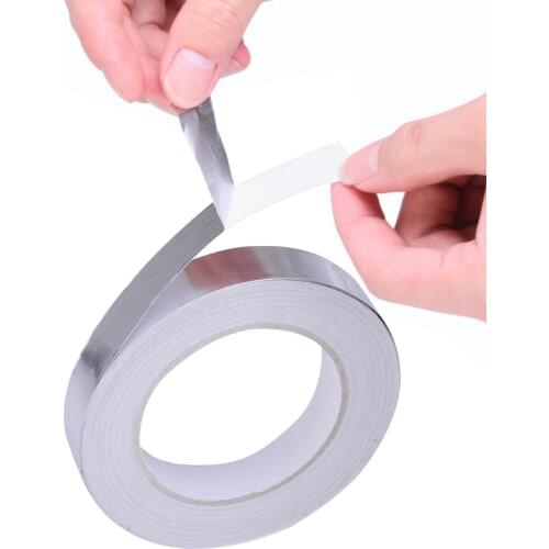 40m BGA Aluminium Foil Tape Heat-resistant Foil Tape For HVAC Ducts Insulation and More