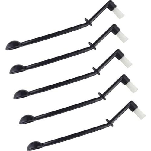 Double Head Handle Coffee Machine Cleaning Brush Spoon Cleaner for Coffee Tool Home Kitchen